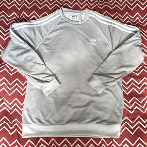 Grey Adidas Hoodieless Sweatshirt